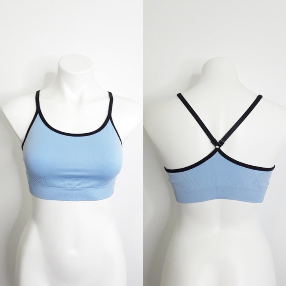 Champion Blue Adjustable Strap Sports Bra EUC sz L